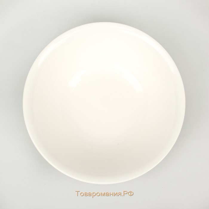 Тарелка глубокая White Label, 500 мл, d=17,5 см, фарфор, цвет белый