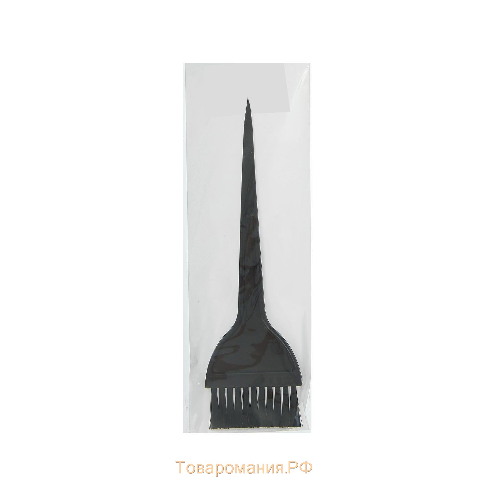 Кисть для окрашивания волос, широкая, 21 х 6 см, цвет чёрный