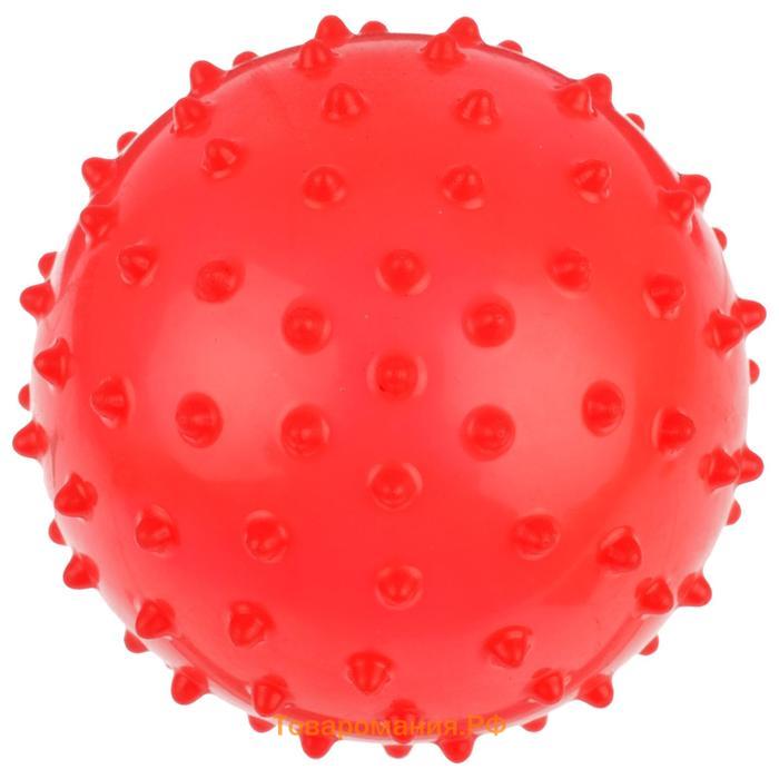 Мяч массажный, d=10 см, 22 г, цвета МИКС