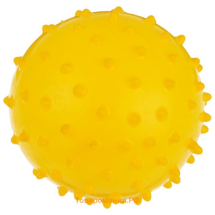 Мяч массажный, d=10 см, 22 г, цвета МИКС