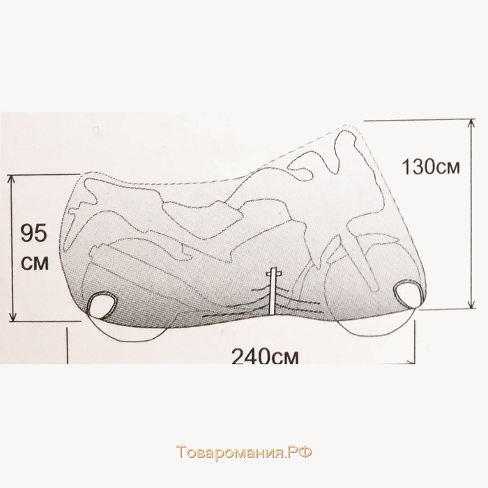 Чехол на мотоцикл L СТИЛС М-006, МИКС