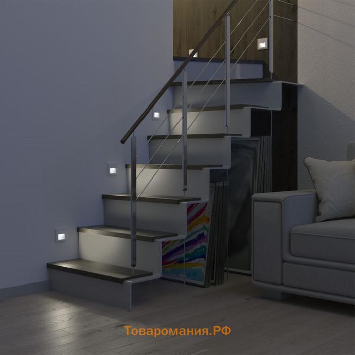 Встраиваемая LED подсветка WL01-BL-01-LED, белая