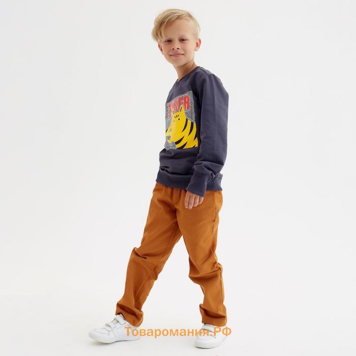 Свитшот для мальчика MINAKU: Casual Collection KIDS цвет графит, рост 122