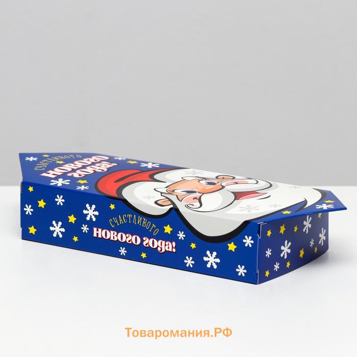 Подарочная коробка "Конфета Дед Мороз", 11 х 5,5 х 20 см