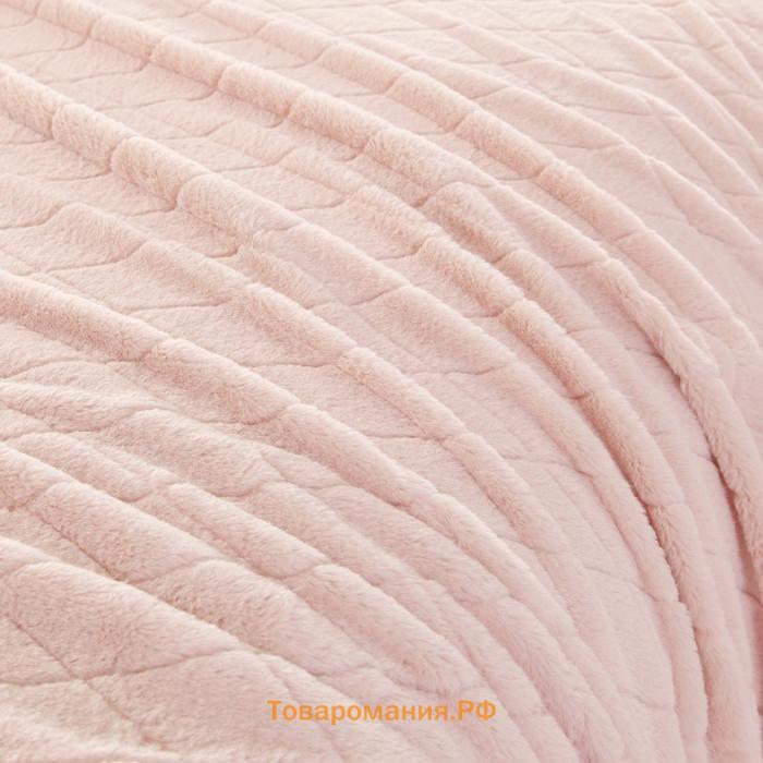 Покрывало «Элайза», размер 160х220 см, цвет персиковый