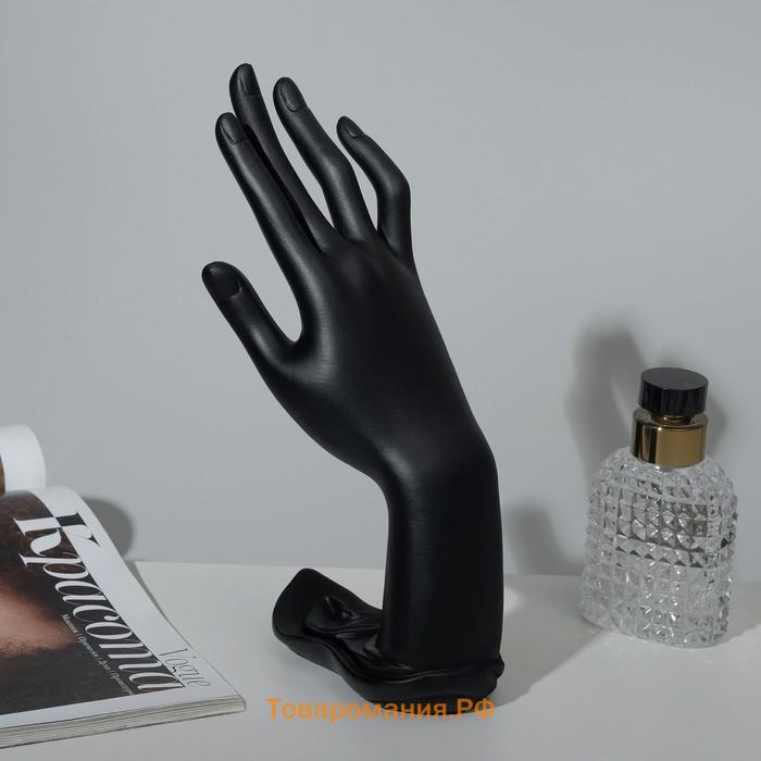 Подставка для украшений «Рука» 9×12×22, цвет чёрный