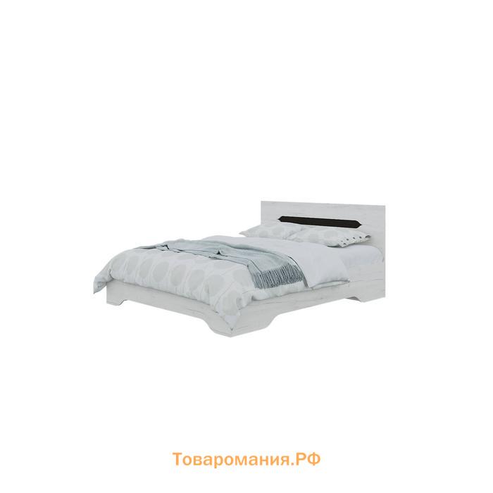 Кровать «Вега», ЛДСП, 160х200 см, без основания, цвет крафт белый/венге