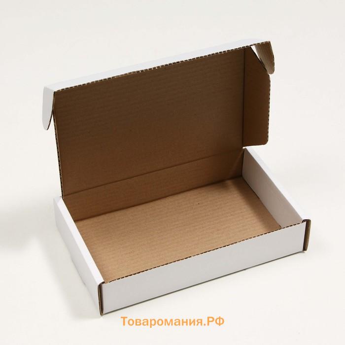 Коробка самосборная, белая, 26,5 x 16,5 x 5 см