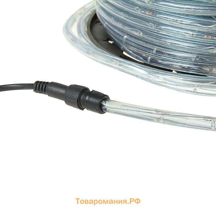 Световой шнур Lighting 11 мм, IP65, 100 м, 24 LED/м, 220 В, 2W, постоянное свечение, свечение тёплое белое