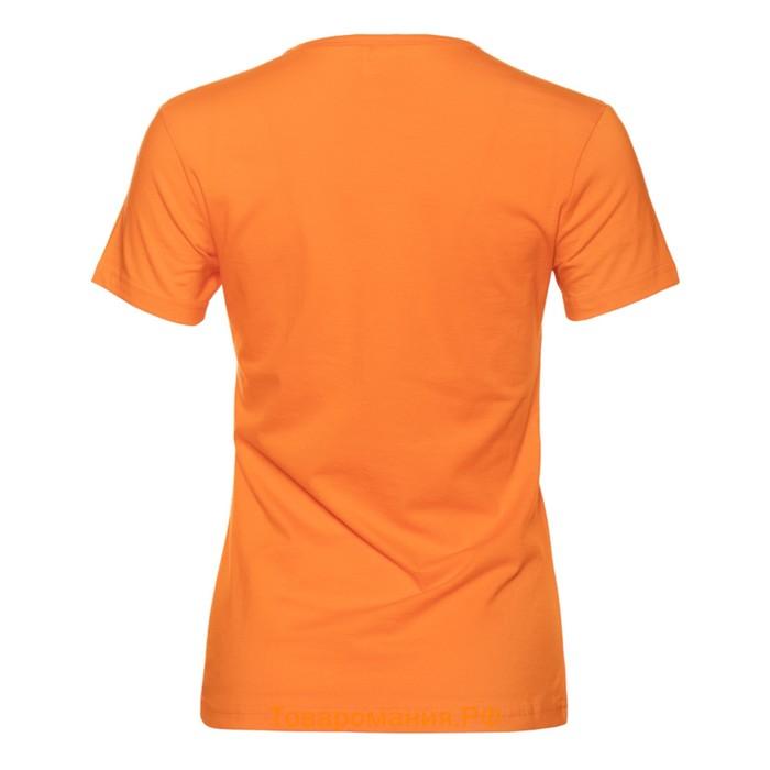 Футболка женская, размер 48, цвет оранжевый