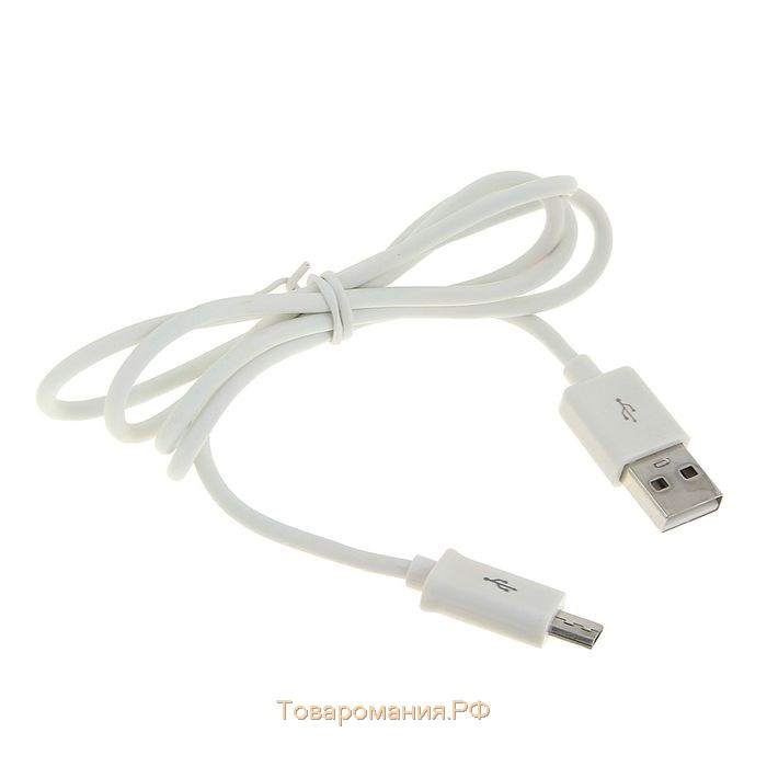 Кабель Luazon, microUSB - USB, 1 А, 1 м, белый