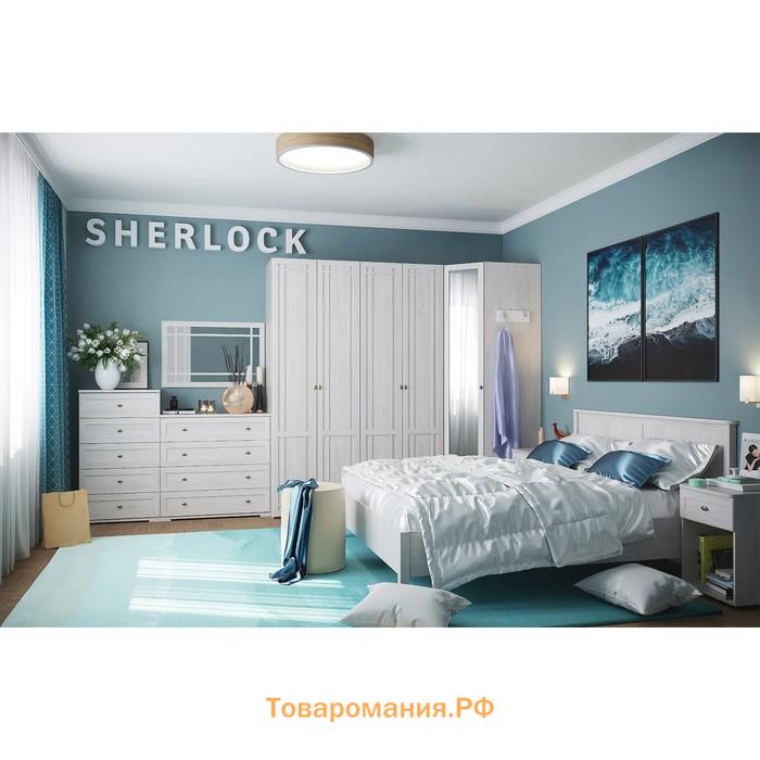 Кровать Sherlock 43, 1400 × 2000 мм, без основания, цвет ясень анкор светлый