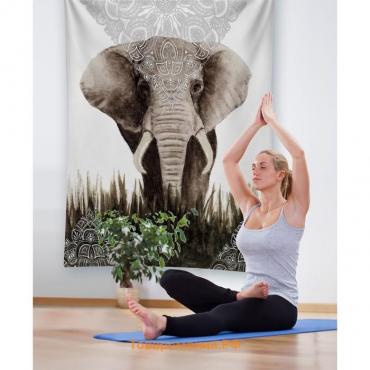 Декоративное панно с фотопечатью «Мирный слон», вертикальное, размер 100х150 см