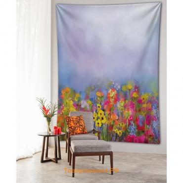 Декоративное панно с фотопечатью «Цветы поднебесья», вертикальное, размер 100х150 см