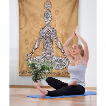 Декоративное панно с фотопечатью «Сила медитации», вертикальное, размер 150х200 см