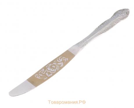 Нож столовый «Тройка», h=21,5 см, толщина 2 мм, художественная роспись