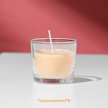 Свеча ароматическая в стакане АЛАНИЯ "Сандаловое дерево", 5,5 см