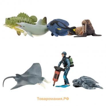 Набор фигурок «Мир морских животных», 7 фигурок