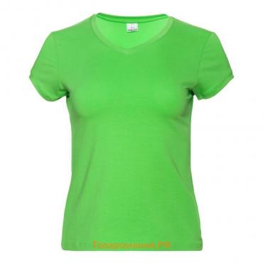 Футболка женская, размер 46, цвет ярко-зелёный