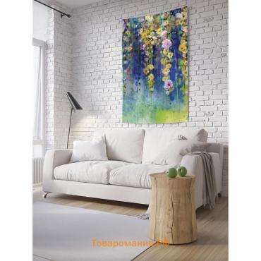 Декоративное панно с фотопечатью «Висящие цветы», вертикальное, размер 150х200 см