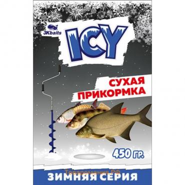 Прикормка зимняя ICY «Лещ» сухая, пакет, 450 г, цвет жёлтый